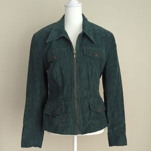 Rubbish Dark Green Corduroy Jacket, S